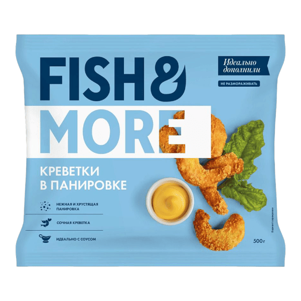 Фото Креветка очищ. в панировке 500 гр