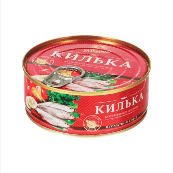 Фото Килька балтийская в т/с н/р 240 гр "За Родину"