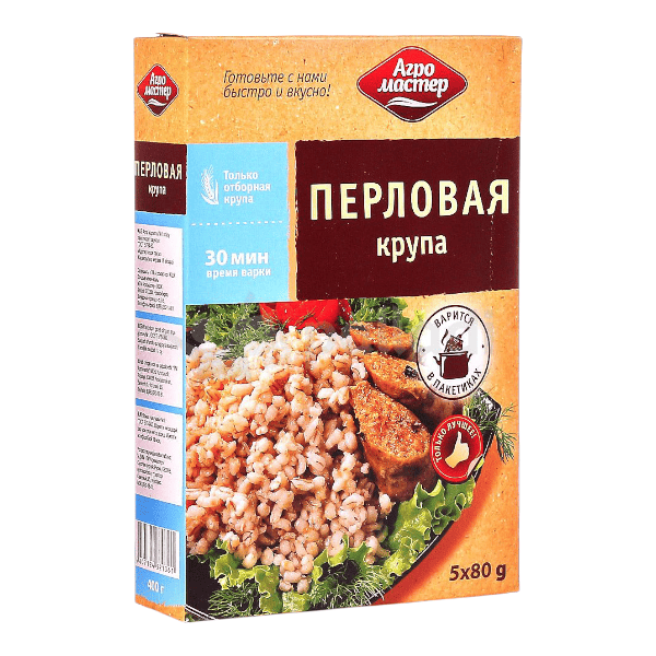 Фото Крупа Перловая ВП 80 гр*5  Агромастер
