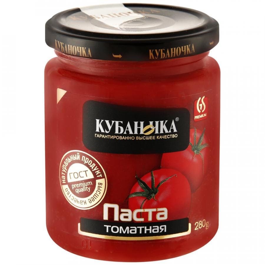 Фото Паста Томатная  Кубаночка 280 гр (с/б)