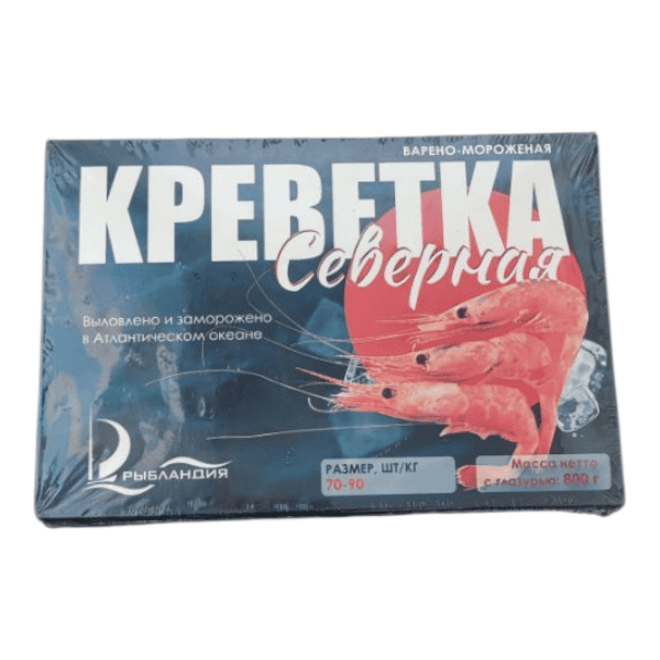 Фото Креветка н/р северная в/м 70/90 (фас.0,8кг) (Китай)