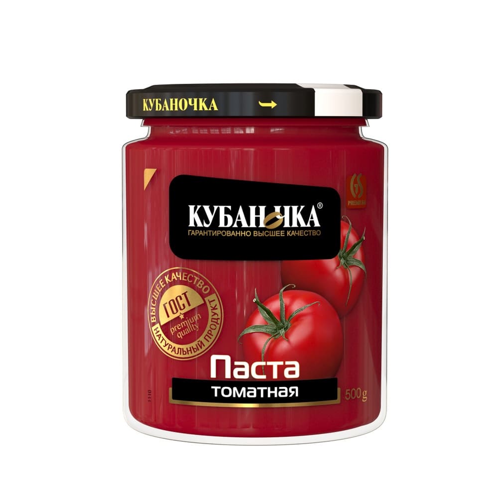 Фото Паста Томатная  Кубаночка 500 гр (с/б)