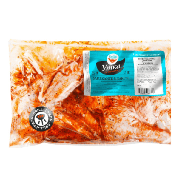 Фото Утиная полутушка в маринаде пряная горчица (пакет) кг