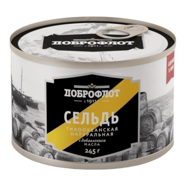 Фото Сельдь т/о натуральная с доб. масла 